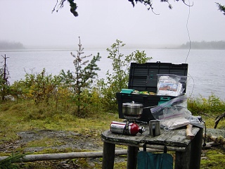 Sauwetter am Otoskwin Lake